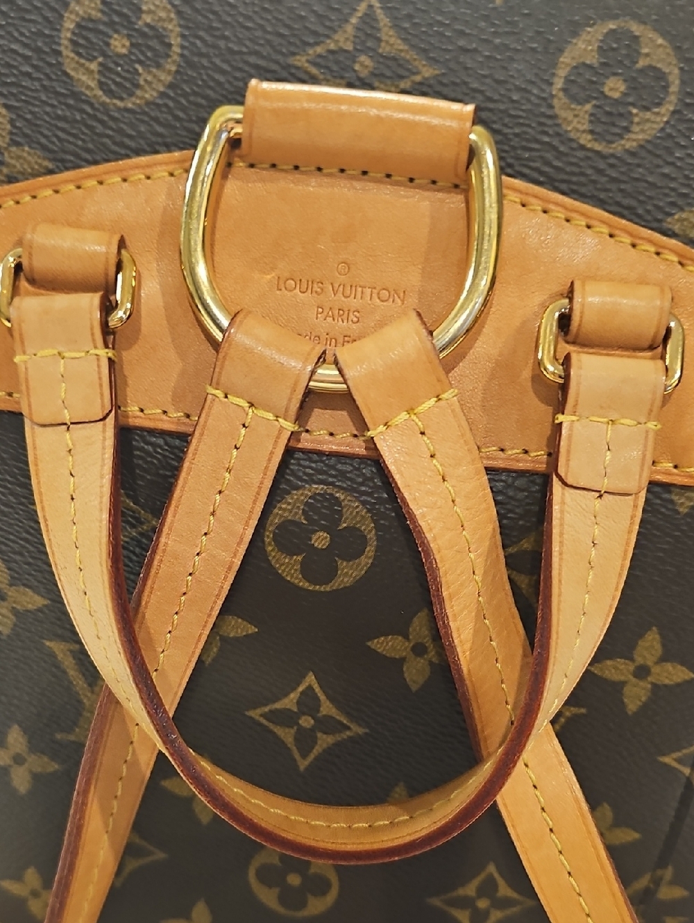 Louis Vuitton Monogram Canvas Drawstring Backpack in Brown & Tan - Picture 5 of 7